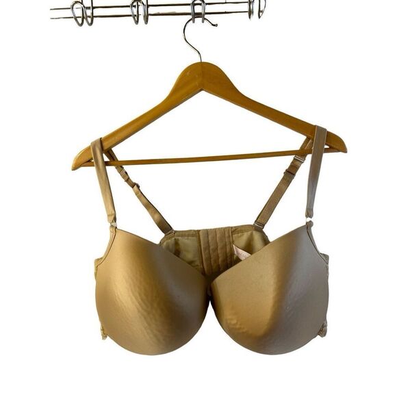 Cacique 42 ddd lace trim bra beige - Picture 1 of 6